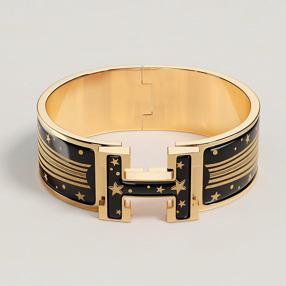 Clic Clac H Gloria Soli bracelet - Black | Hermès Singapore